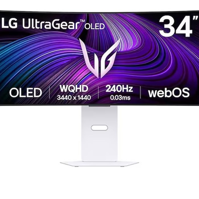 مانیتور گیمینگ 34 اینچ منحنی ال جی مدل UltraGear 34GX90SA-W (240 هرتز)